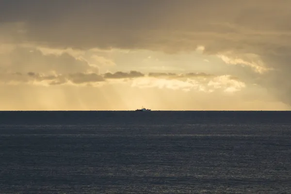 Fondo Del Atardecer Vista Del Atardecer Del Mar Negro Paisaje —  Fotos de Stock