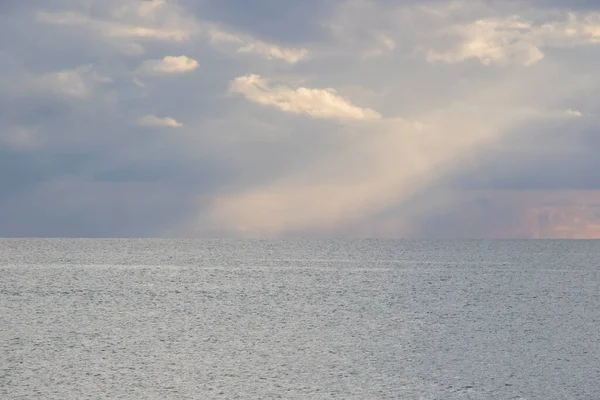 Zonsondergang Achtergrond Zwarte Zee Zonsondergang Uitzicht Landschap Adjara Georgië — Stockfoto