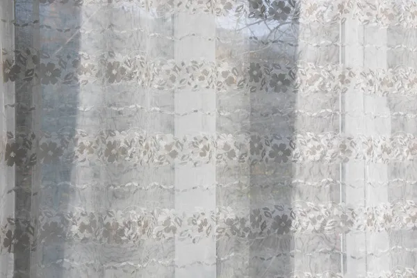 Занавеска Окна Дома Фон Текстура — стоковое фото