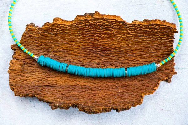 Colorful Necklace Bracelet Mix Beads Stone Necklace Jewelry Background — Stockfoto
