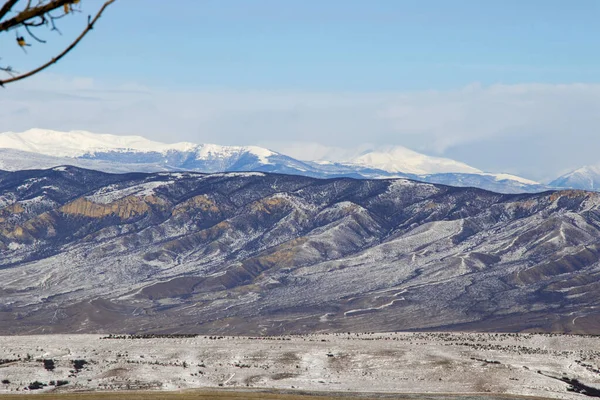 Mountain Range Winter Landscape View Georgia — Foto Stock