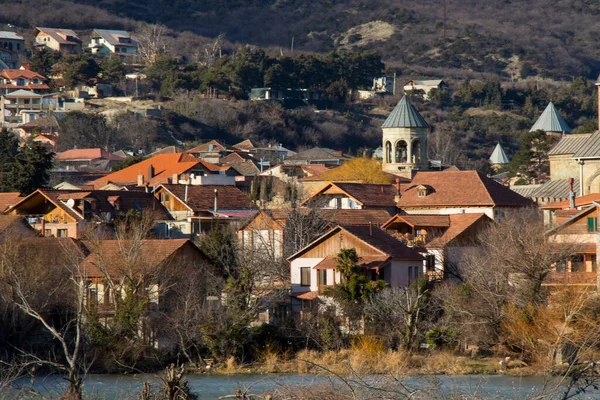 Mtskheta Georgia January 2022 Old Famous Town Georgia Mtskheta Old — Fotografia de Stock