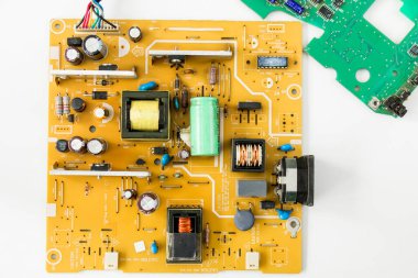 Elektronik anakart ve izometrik işlemci ve mikroçip
