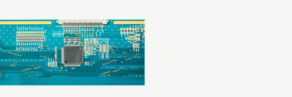 Elektroniczna Płyta Główna Procesor Izometryczny Oraz Mikroprocesor — Zdjęcie stockowe