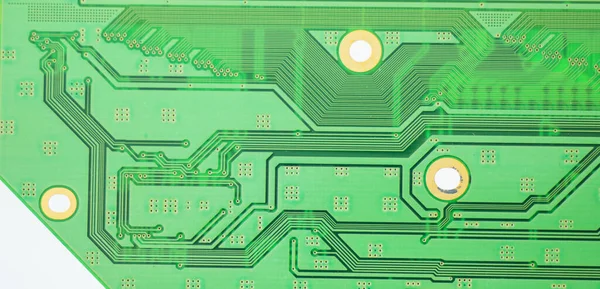 Elektronisch Moederbord Isometrische Processor Microchip — Stockfoto