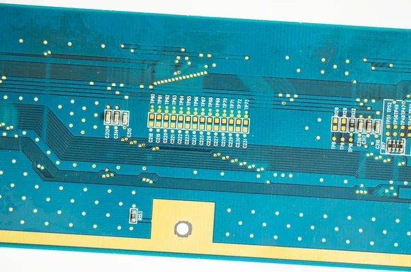 Elektroniczna Płyta Główna Procesor Izometryczny Oraz Mikroprocesor Części Elektroniczne — Zdjęcie stockowe