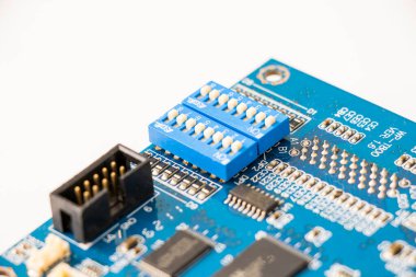 Elektronik anakart ve izometrik işlemci ve mikroçip