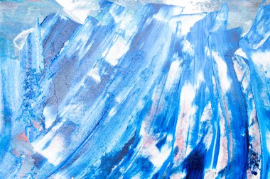 Mavi, beyaz ve mor renklerin tasviri, soyut ve modern çizim sanatı, renk arkaplanı