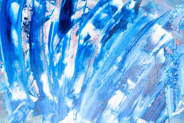 Mavi, beyaz ve mor renklerin tasviri, soyut ve modern çizim sanatı, renk arkaplanı