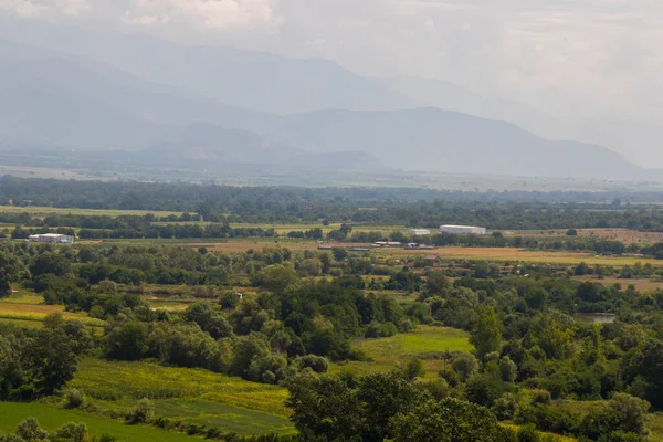 Kakheti View Landscape Helicopter Georgian Nature Beauty — Stock fotografie