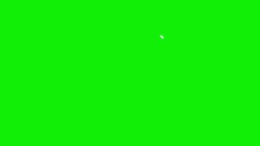 4K gerisayımlı animasyon filmi (10 saniye) -124- krom anahtar kullanımı için yeşil arkaplan.