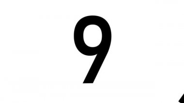 4K gerisayım animasyon filmi (10 saniye )