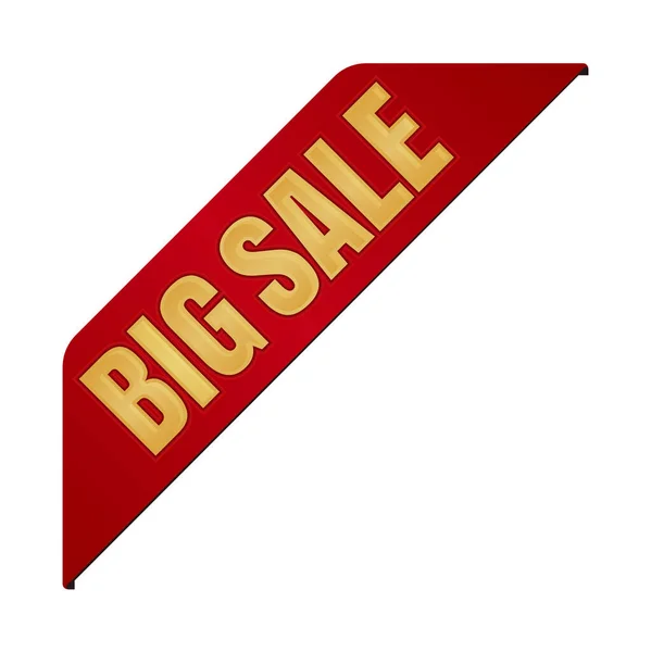 Große Verkauf Symbol Illustration Für Commerce Website Usw Eckband — Stockvektor