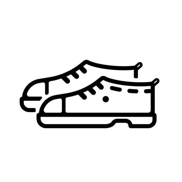 Schoenen Footwears Vector Pictogram Illustratie — Stockvector