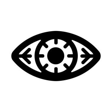 Göz yorgunluğu, konjonktivit, kuru göz vektörü illüstrasyonu