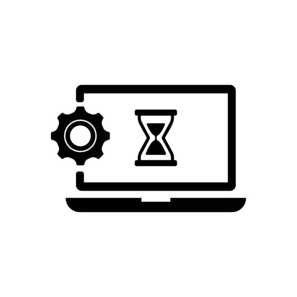 System Updating Install Vector Icon Illustration — Stock Vector