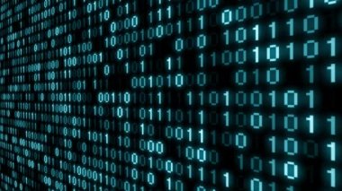 Siber uzay, teknoloji konsepti animasyon (4K) β 124; perspektif açısı