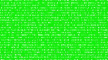 Kriptografi teknolojisi konsepti animasyon (4K) β 124; Krom anahtar kullanımı için yeşil arkaplan