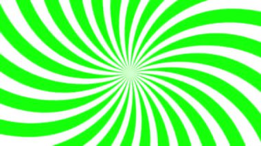 Sarmal ışın döndürme animasyonu (4K) β 124; Krom anahtar kullanımı için yeşil arkaplan