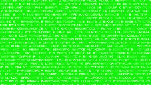 Технологія Криптографії Концептуальна Анімація Зелений Фон Використання Ключа Хрому — стокове відео