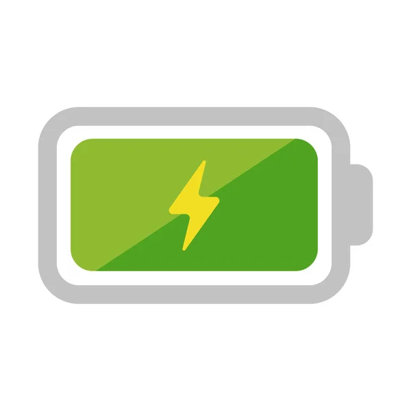 Batterij Lading Pictogram Krachtvector Illustratie — Stockvector