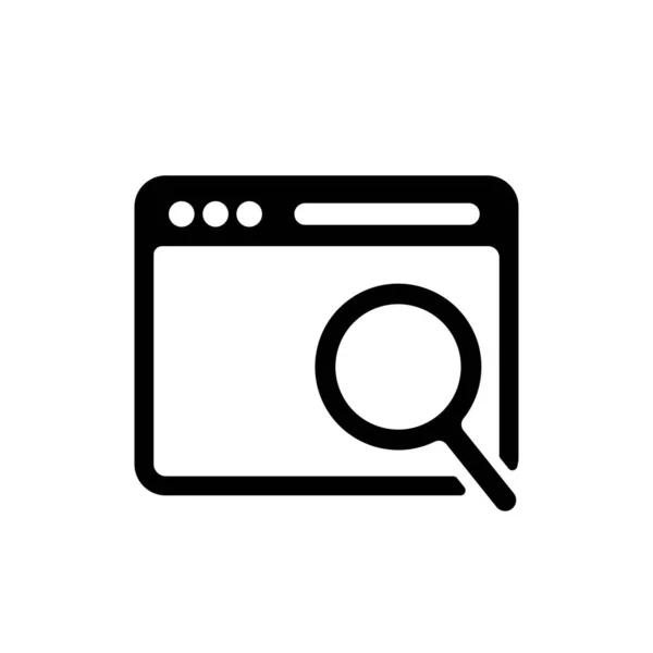 Browser Navigation Web Search Vector Icon Illustration — Vector de stock