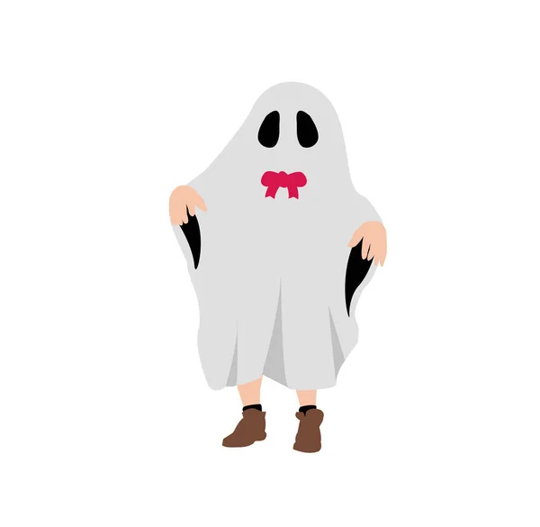 Happy Halloween Costume Kids Illustration — Vettoriale Stock