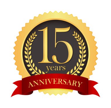 Golden anniversary medal icon | 15th anniversary