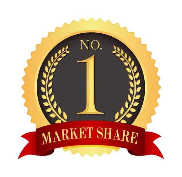 Medal Icon Illustration Market Share — Stock Vector