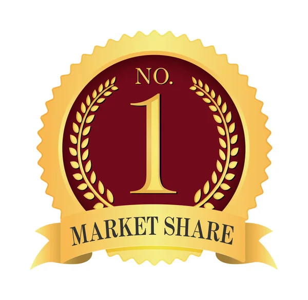 Medal Icon Illustration Market Share — ストックベクタ