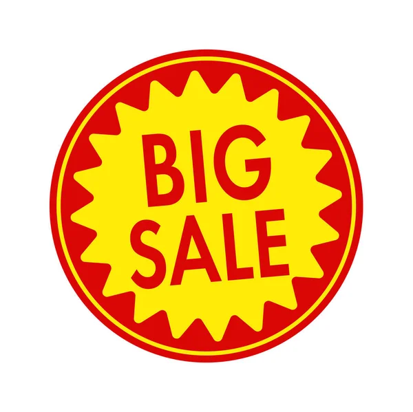 Sale Label Vector Illustration Big Sale — Stockvektor