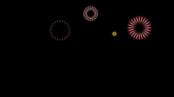 Fireworks Background Animation — Vídeos de Stock