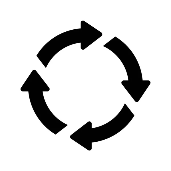 Recycling Symbolen Voor Plastic Vector Pictogram Illustratie — Stockvector