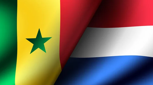 Cartas Jogo Estágio Grupo Futebol 2022 Senegal Netherlands — Fotografia de Stock