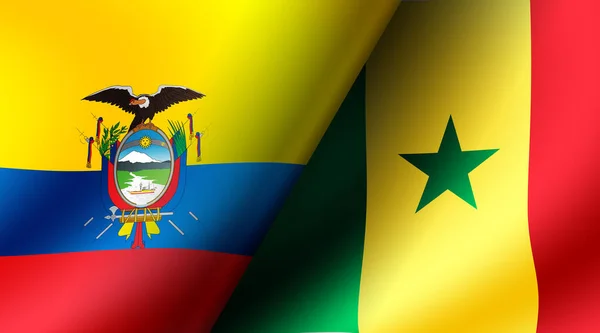 Cartas Jogo Estágio Grupo Futebol 2022 Equador Senegal — Fotografia de Stock
