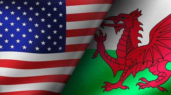 Fotboll 2022 Gruppspel Match Cards Usa Wales — Stockfoto