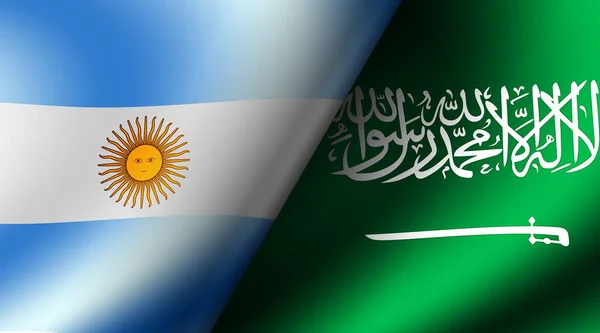 Voetbal 2022 Groepsfase Match Cards Argentinië Saudi Arabië — Stockfoto