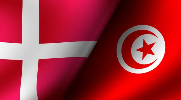 Partita Squadre Calcio 2022 Danimarca Tunisia — Foto Stock
