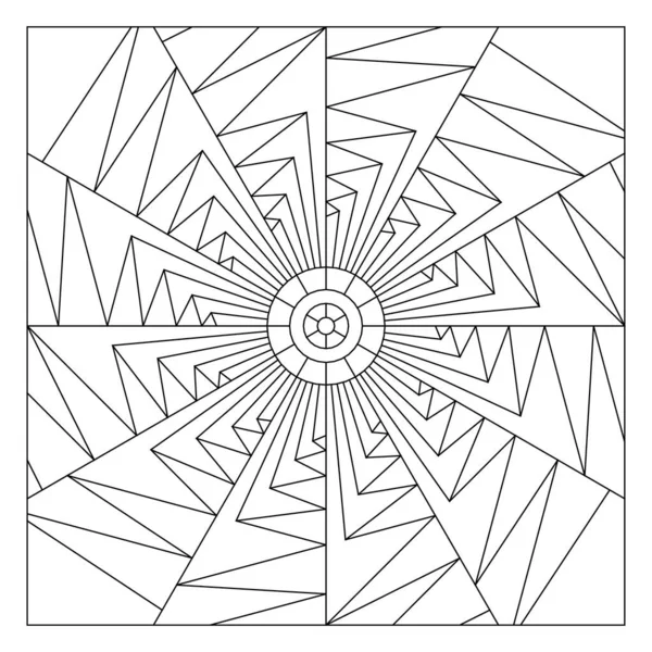 어른을 페이지 디자인 정사각형 형태의 종이접기 패턴의 대칭을 이룬다 Eps8 — 스톡 벡터