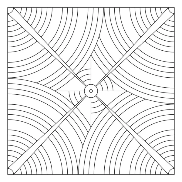 Conception Motif Tuiles Disposition Copies Cercles Qui Croisent Chevauchent Convient — Image vectorielle