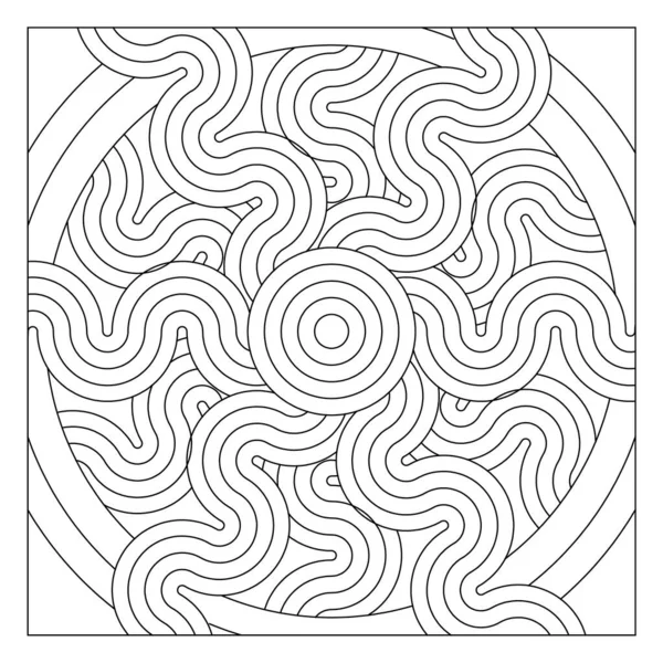 Erişte karalaması. Yetişkinler için boyama sayfası. Dijital detoks için uygun. EPS8 #446