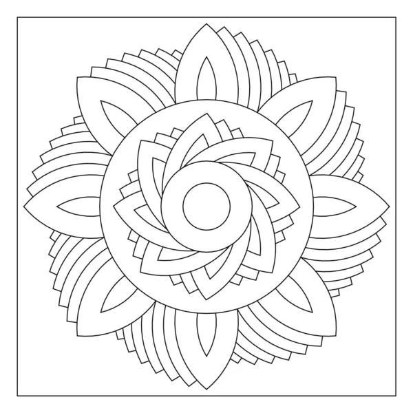 Benzersiz mandala sanatı. Yetişkinler için boyama sayfaları. Dijital detoks. EPS8. 459 numara.