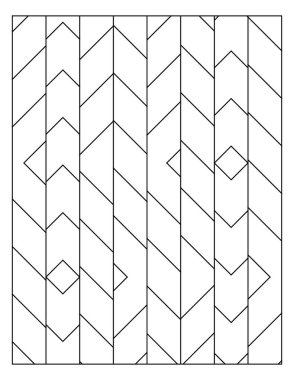Yetişkin boyama sayfası. İki eşmerkezli elması oluşturan parçalar. Siyah ve beyaz dikey desen. Dijital detoks. Stres önleyici. EPS8 #557