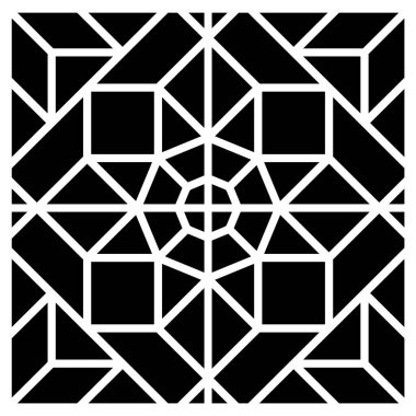 Lazer kesimi için dekoratif panel. Ev dekorasyonu ve iç tasarım için duvar sanatı. Siyah-beyaz şablon sanatı. EPS8 #16