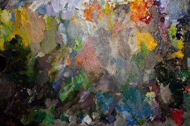 palet boyası izole edilmiş arka plan