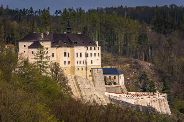 Sidovy Över Det Historiska Slottet Tjeckien Sternberg Tjeckien — Stockfoto