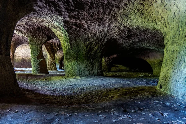 Cuevas Famosas Iglesias Desoladas Puste Kostely Hay Espacio Subterráneo Artificial Fotos de stock