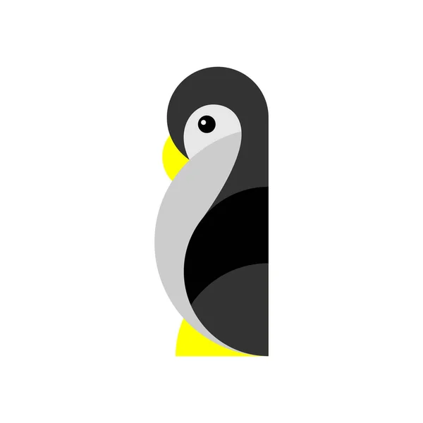 Pinguïn Dierentuin Zeedier Abstracte Vector Logo Pictogram Template Teken Symbool — Stockvector