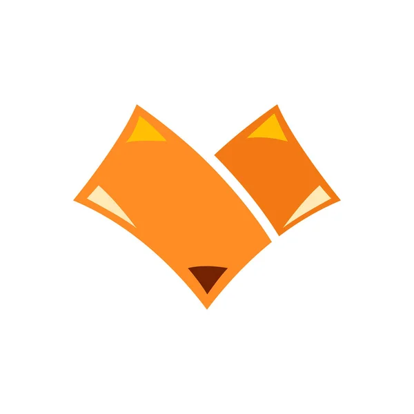 Αλεπού Αφηρημένο Διάνυσμα Λογότυπο Εικονίδιο Πρότυπο Σύμβολο Σύμβολο — Διανυσματικό Αρχείο