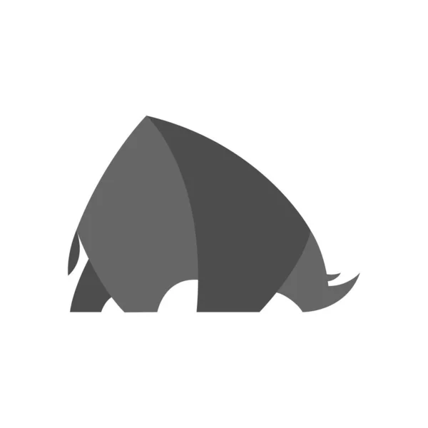 Logo Del Vector Abstracto Rhino Plantilla Icono Signo Símbolo — Vector de stock